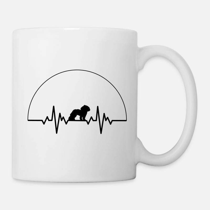 Herzschlag Malteser - Tasse - Weiß