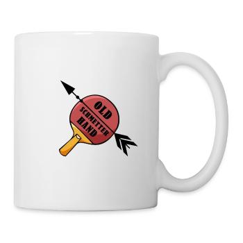 tischtennis ping pong old schmetterhand - Tasse - Weiß - Rechts