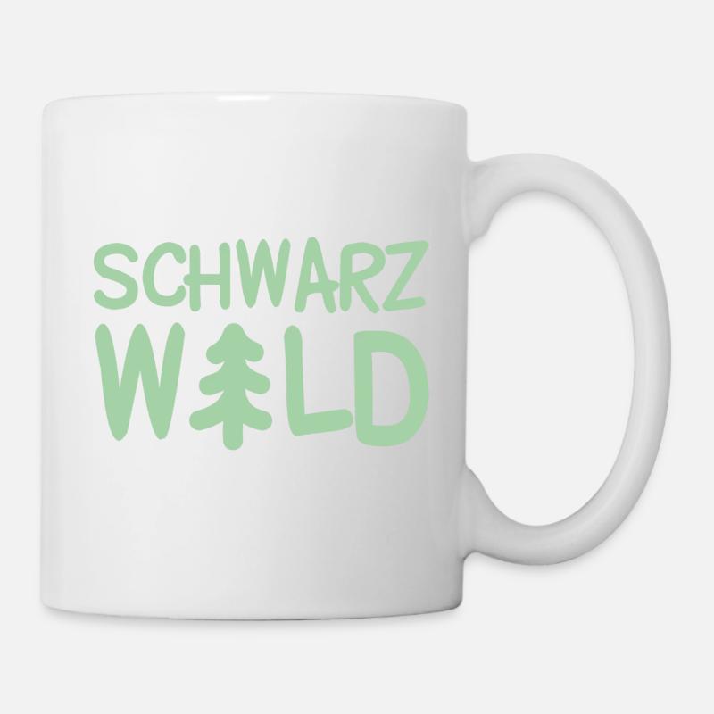 Schwarzwald Tanne Nadelbaum Schwarzwälder - Tasse - Weiß