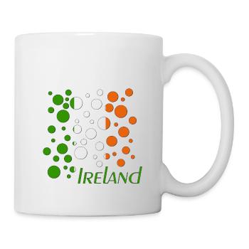 Ireland Bubbles - Tasse - Weiß - Rechts