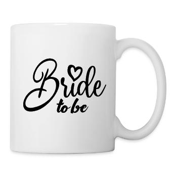 Braut, um süß zu sein Zukunft Frau Braut Dusche Hochzeit - Tasse - Weiß - Rechts