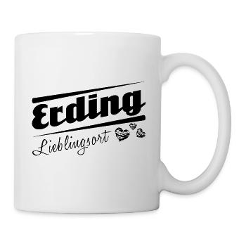 Erding - Lieblingsort mit Stadtnamen - Tasse - Weiß - Rechts