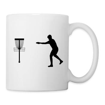 Frisbee Discgolf Putt - Tasse - Weiß - Rechts