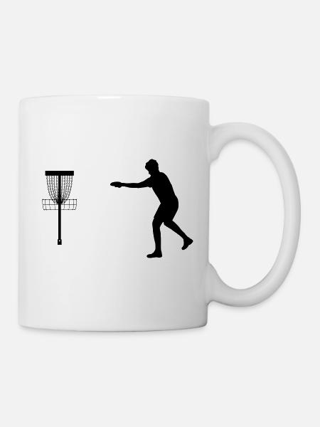 Frisbee Discgolf Putt - Tasse - Weiß