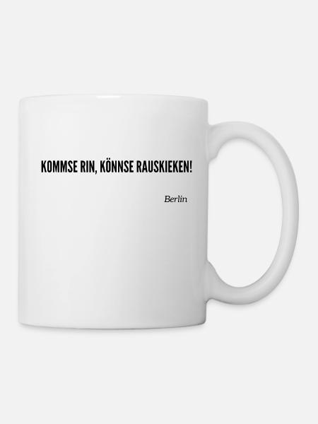 Berliner Schnauze - Tasse - Weiß
