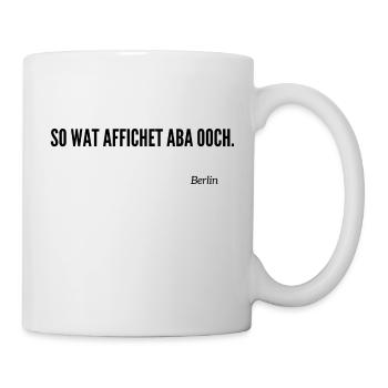 Berliner Schnauze - Tasse - Weiß - Rechts
