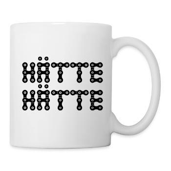 Hätte Hätte Fahrradkette - Tasse - Weiß - Rechts