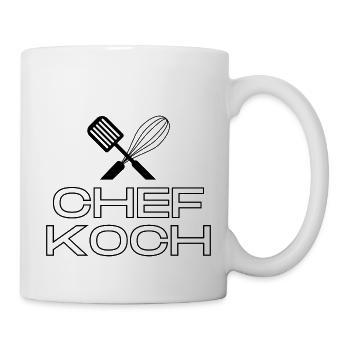 Chef Koch - Tasse - Weiß - Rechts