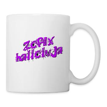 Zefix halleluja lila - Tasse - Weiß - Rechts