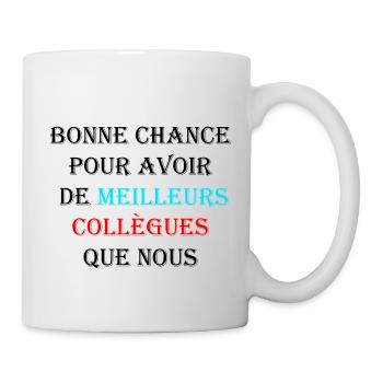 idée cadeau départ métier ou profession - Mug blanc - blanc - Droite