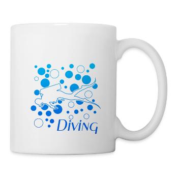 Diving - Tasse - Weiß - Rechts