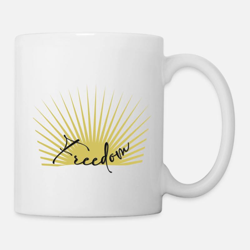 Freedom - Tasse - Weiß