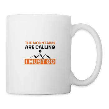 The mountains are calling - I must go - Mug - white - Right