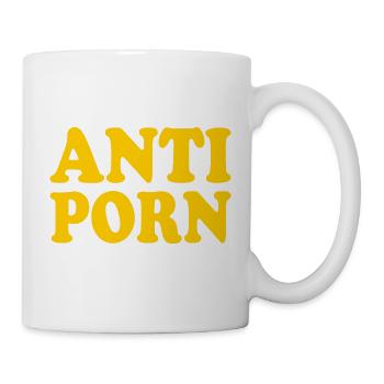 Anti porno - Tasse - Weiß - Rechts
