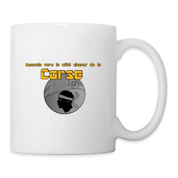Le côté obscur de la Corse - Mug blanc - blanc - Droite