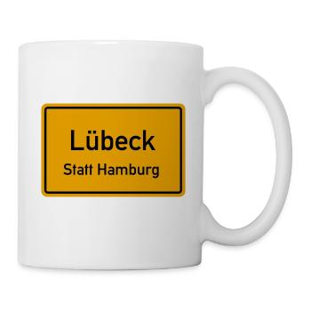 Lübeck Statt Hamburg - Tasse - Weiß - Rechts