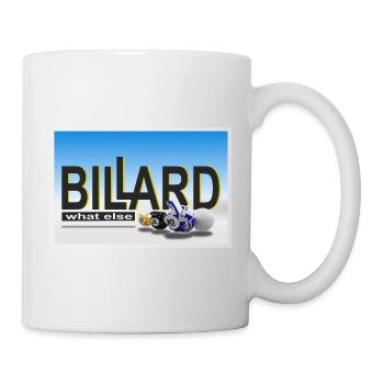 Conception de billard, Art mural, Affiche, Billard de piscine - Mug blanc - blanc - Droite