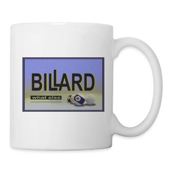 Conception de billard, Art mural, Affiche, Billard de piscine - Mug blanc - blanc - Droite