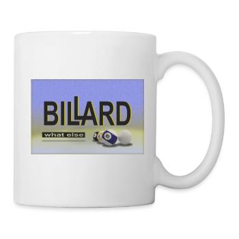 Conception de billard, Art mural, Affiche, Billard de piscine - Mug blanc - blanc - Droite