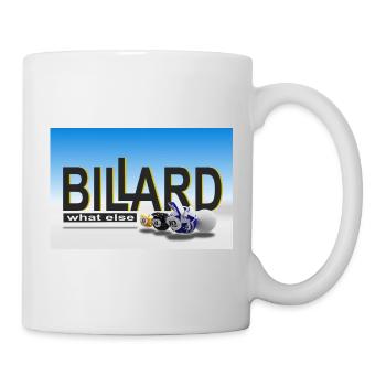 Conception de billard, Art mural, Affiche, Billard de piscine - Mug blanc - blanc - Droite