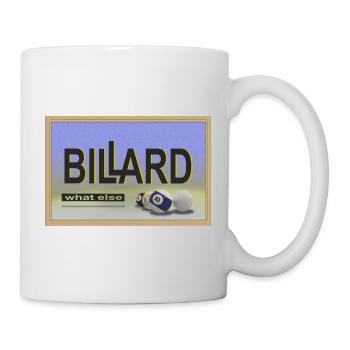 Conception de billard, Art mural, Affiche, Billard de piscine - Mug blanc - blanc - Droite