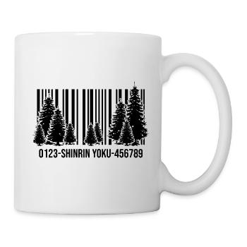 waldbaden shinrin yoku waldmeditation waldgeist - Tasse - Weiß - Rechts