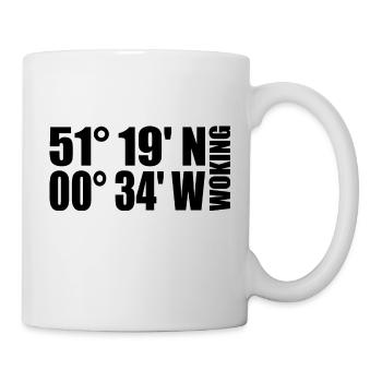 Woking coordinates - Mug - white - Right