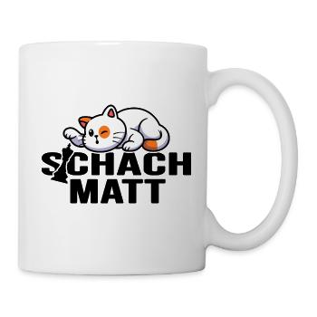 schach schachmatt schachmeister schachpartie - Tasse - Weiß - Rechts