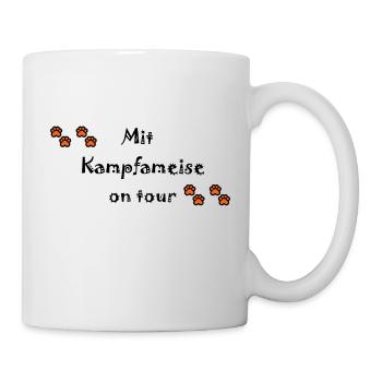 Kleine Hunde sind immer im Fokus als Kampfameisen - Tasse - Weiß - Rechts