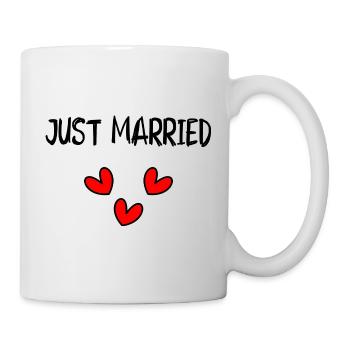 GERADE VERHEIRATET. ES LEBE DIE MARYS. JUNGGESELLINNENABSCHIED - Tasse - Weiß - Rechts