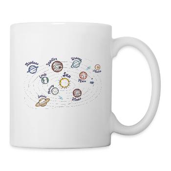 Système solaire Planète Espace Enfants Connaissances - Mug blanc - blanc - Droite