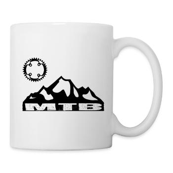 Vélo VTT - Mug blanc - blanc - Droite