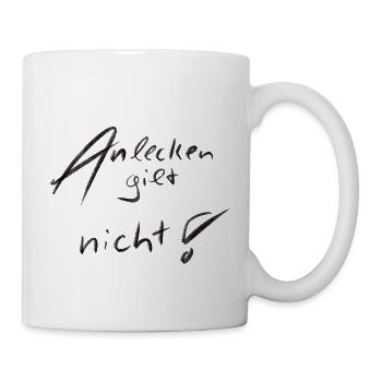 Anlecken - Tasse - Weiß - Rechts