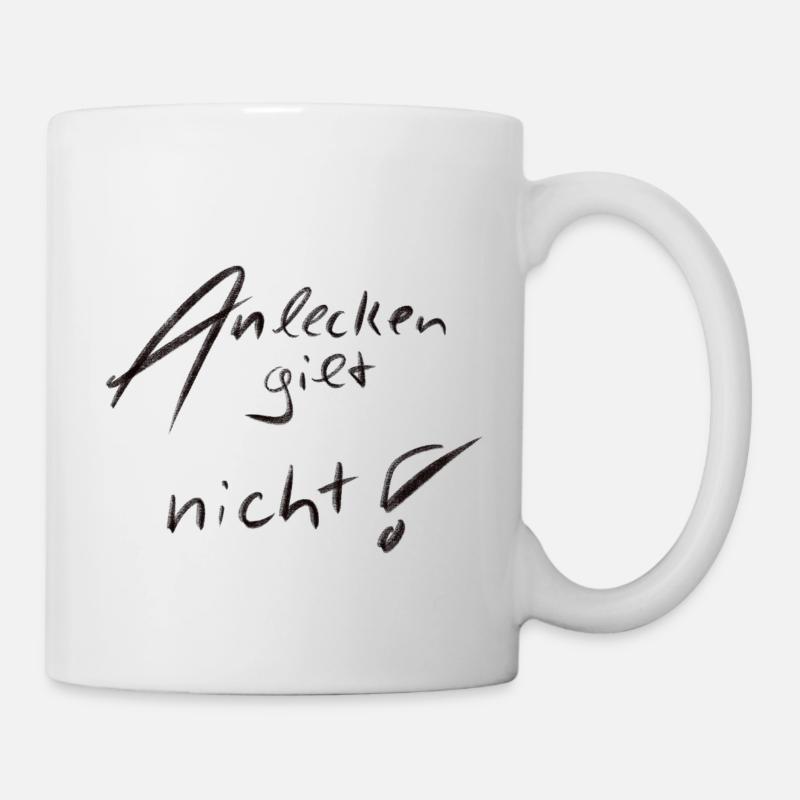 Anlecken - Tasse - Weiß