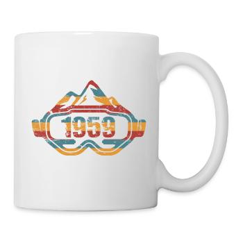 Ski goggles Skier birthday 1959 - Mug - white - Right