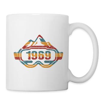 Ski goggles Skier birthday 1969 - Mug - white - Right
