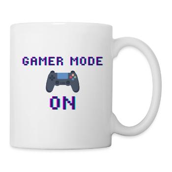 Mode joueur sur | T-Shirt Design Gamer - Mug blanc - blanc - Droite