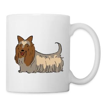 Australian Silky Terrier - Mug - white - Right