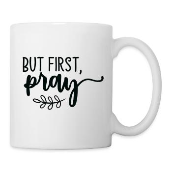 Mais priez d’abord - Mug blanc - blanc - Droite