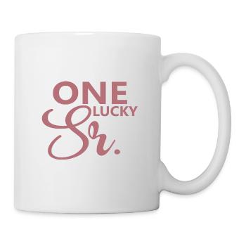 One Lucky Sr. Wedding Party Husband To Be Groom - Mug - white - Right