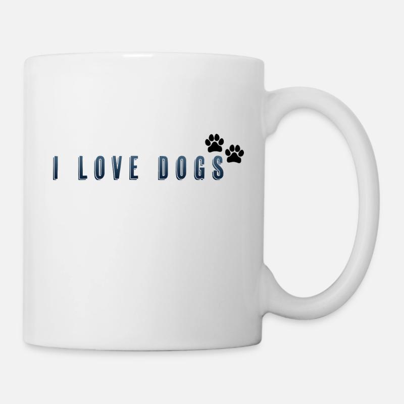 J’aime les chiens - Mug blanc - blanc