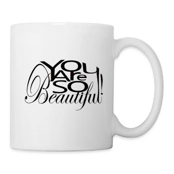 You Are So Beautiful ! - Mug blanc - blanc - Droite