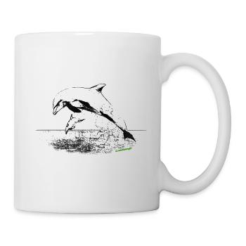 dauphins - Mug blanc - blanc - Droite
