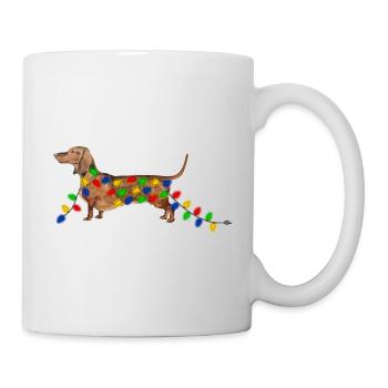 Teckel de Noël Teckel de Noël - Mug blanc - blanc - Droite