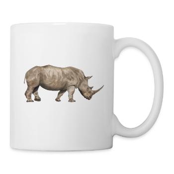 Nashorn von der Seite - Tasse - Weiß - Rechts