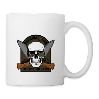 SURVIVAL -ADVENTURE-OUTDOOR TOM @Insta - Tasse - Weiß - Rechts