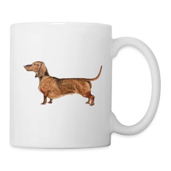 Dachshund Shorthair Dachshund Dachshund - Mug - white - Right