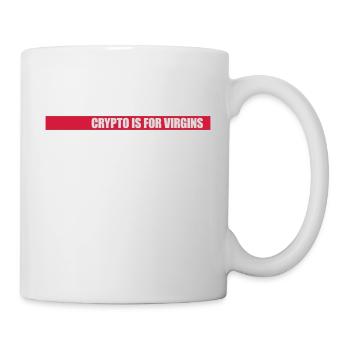 crypto is for virgins - Mug - white - Right