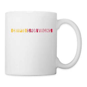 crypto is for virgins - Mug - white - Right