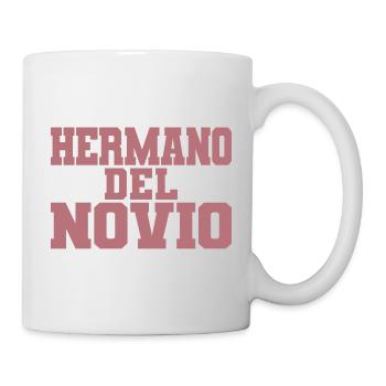 Hermano del Novio Bräutigams Bruder Hochzeitsgeschenk - Tasse - Weiß - Rechts